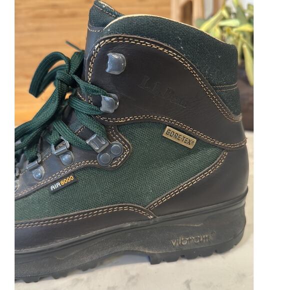 LL BEAN Cresta Air 8000 size  8 Gore-Tex Hiking Trail Boots Vibram Made Italy - Picture 4 of 9
